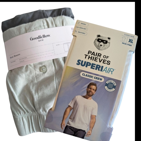 Pair of Thieves and Goodfellow & Co. Bundle - Men's XL Undershirts & Boxers - Picture 1 of 9